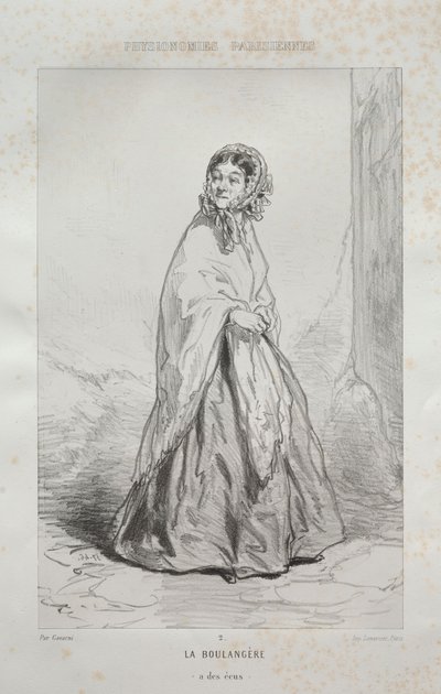 La Boulangère von Paul Gavarni