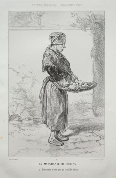 Die Zitronenhändlerin von Paul Gavarni