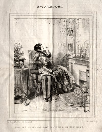 Das Leben eines jungen Mannes von Paul Gavarni