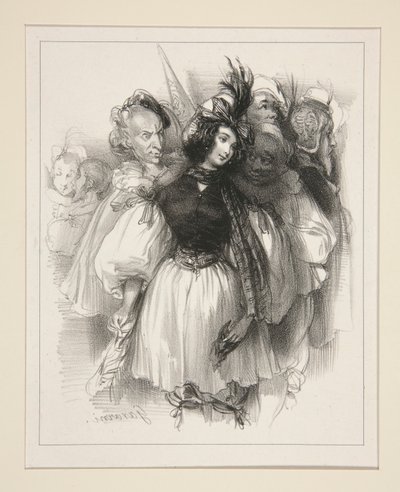 Der Maskenball von Paul Gavarni