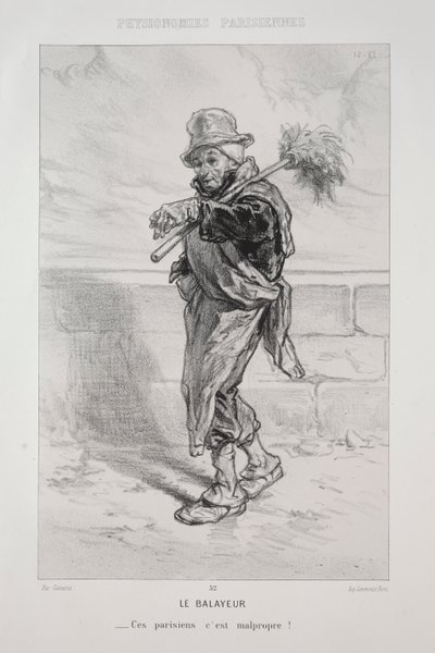 Der Straßenkehrer von Paul Gavarni
