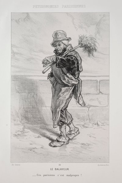 Der Straßenkehrer von Paul Gavarni