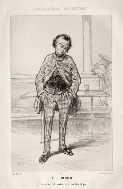 Der Komödiant von Paul Gavarni