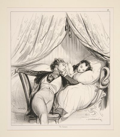 Das kleine Aufstehen von Paul Gavarni
