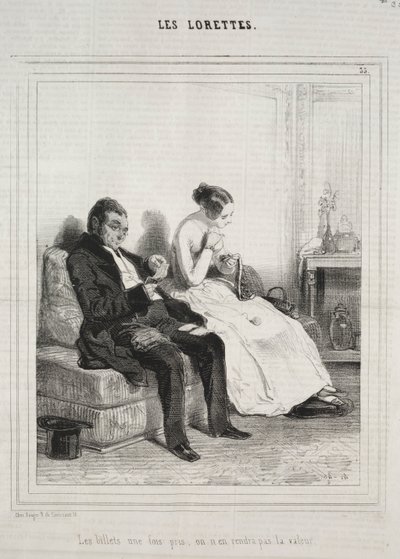 Les Lorettes von Paul Gavarni