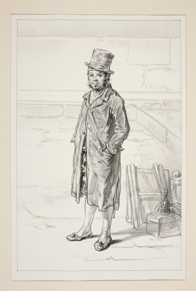 Eigentümer in Paris, Rue Dauphine von Paul Gavarni