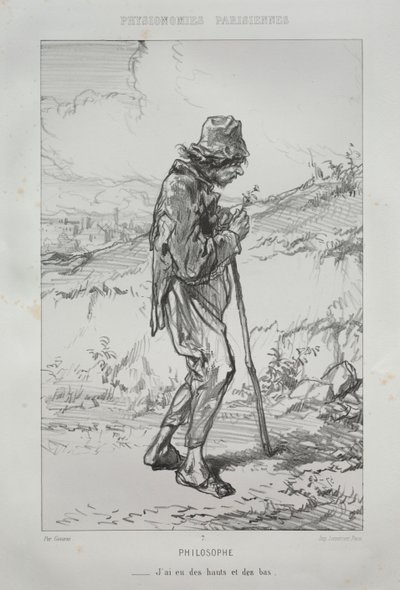 Philosoph von Paul Gavarni
