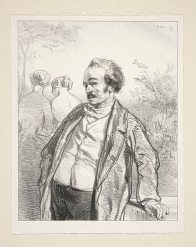 Pflanzt Mädchen von Paul Gavarni