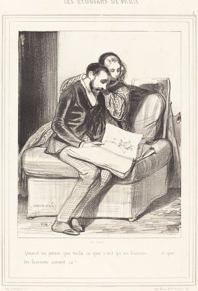 Quand on pense... von Paul Gavarni