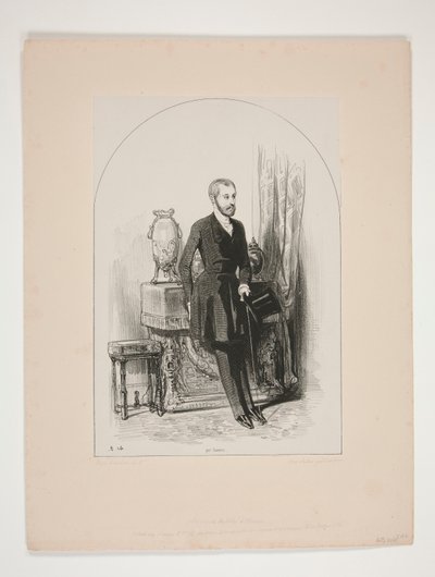 GEKLEIDETE REDINGOTE D von Paul Gavarni