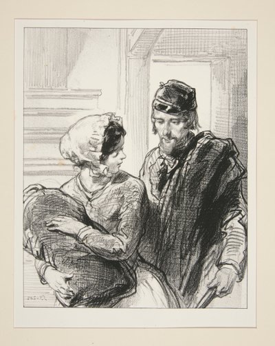 Auf mein Wort! Herr John.. mit Schnurrbart! von Paul Gavarni