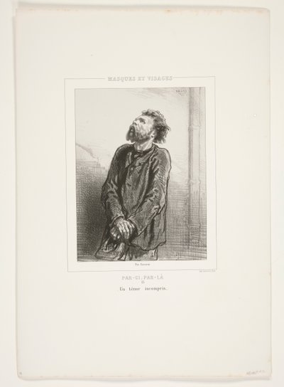 Ein unverstandener Tenor. von Paul Gavarni