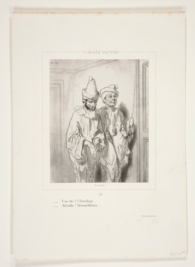 Bist du da? L von Paul Gavarni