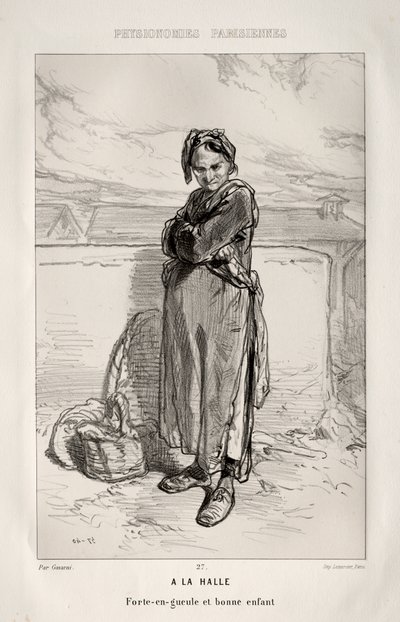 Auf dem Markt von Paul Gavarni
