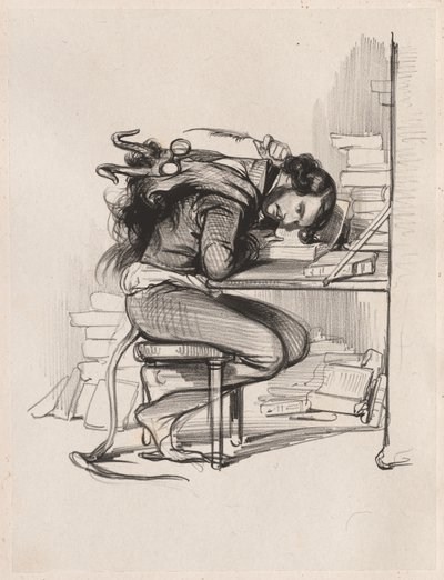 Émile Forgues Old Nick, um 1835-1840 von Paul Gavarni