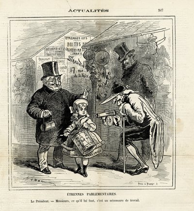 Illustration von Hadol (1835-1875) in Le Charivari von Paul Hadol