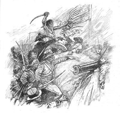 Sie kämpften, um die Festung zu erklimmen, 1902 von Paul Hardy