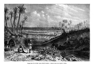 Landschaft auf der Insel Kuba von Paul Huet