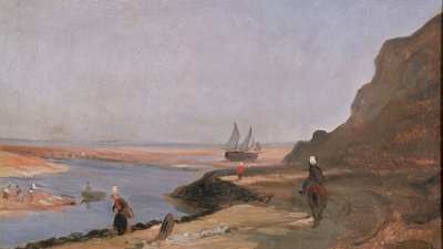 Das Mündungsgebiet bei Trouville, 1864 von Paul Huet