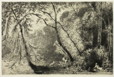 Badende Frauen von Paul Huet