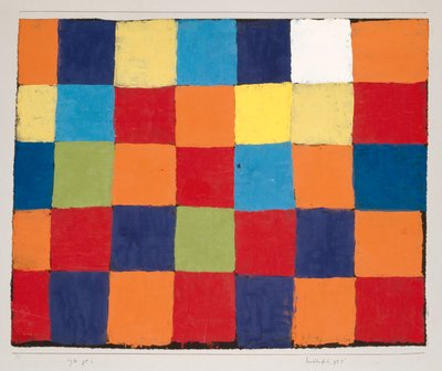 Farbtabelle "Qu 1" von Paul Klee