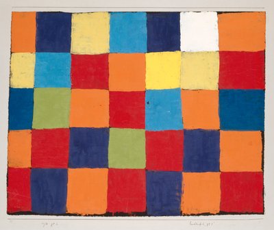 Farbtabelle Qu 1 von Paul Klee