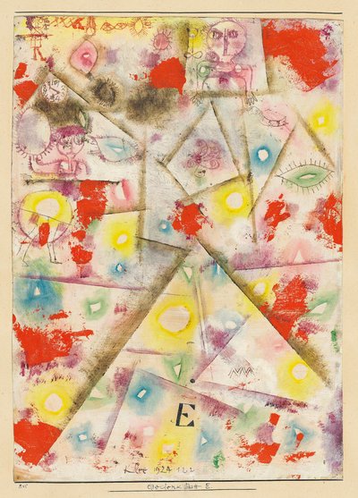 Gedenkblatt E, 1924 von Paul Klee