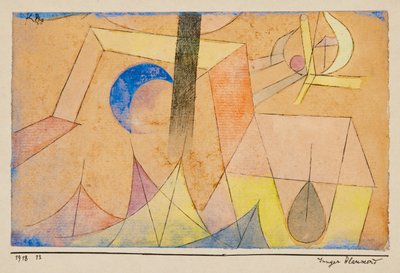 Junger Blaumond, 1918 von Paul Klee