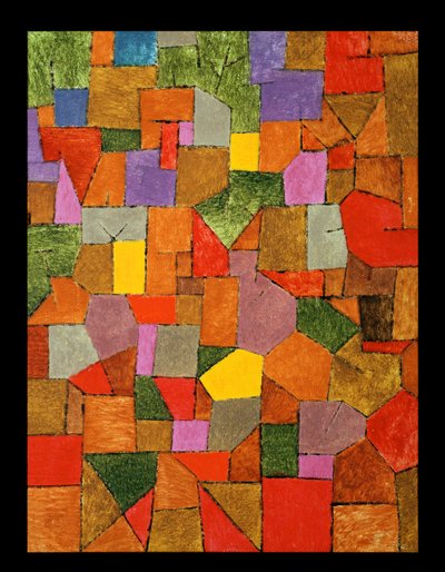 Bergdorf (Herbstlich) 1934 von Paul Klee