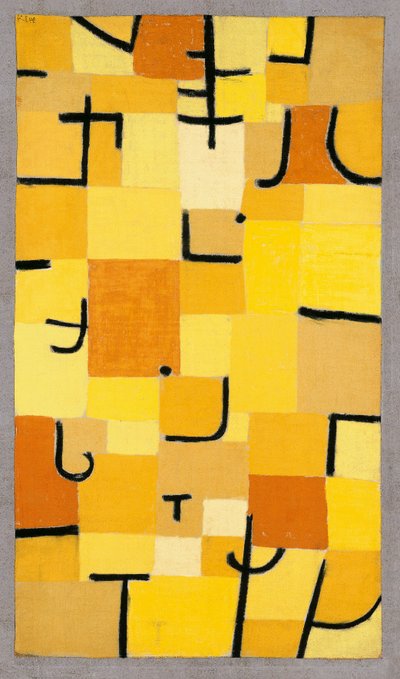 Zeichen in Gelb, 1937 von Paul Klee