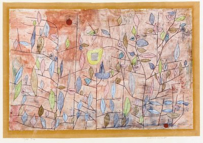 Sparsame Belaubung von Paul Klee