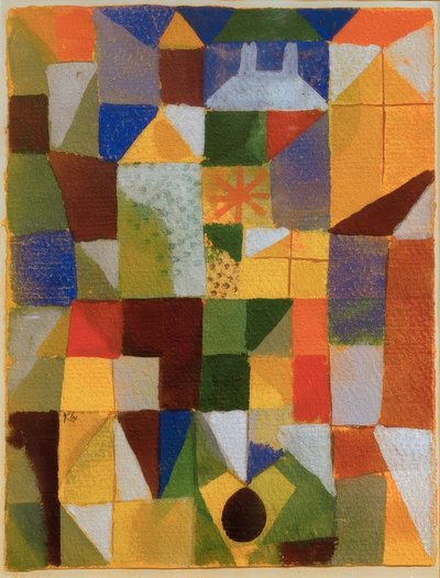 Städtische Komposition mit gelben Fenstern von Paul Klee