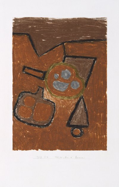 Stillleben in Braun von Paul Klee