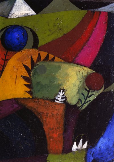 Drei weiße Glockenblumen von Paul Klee