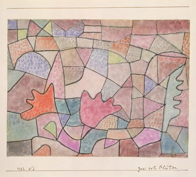 Zwei rote Blumen von Paul Klee