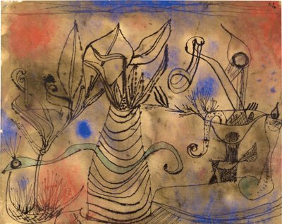 Mit der Schlange, 1924 von Paul Klee