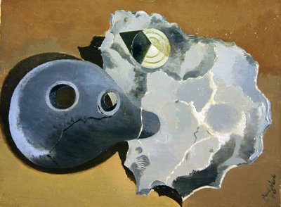 Begegnung zweier Objekte von Paul Nash