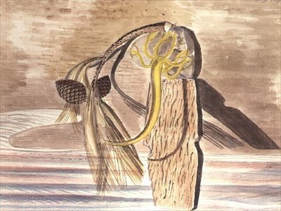 Objekte im Sand von Paul Nash