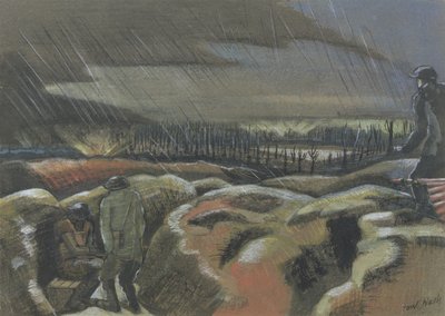 Granateinschlag, Zillebeke von Paul Nash