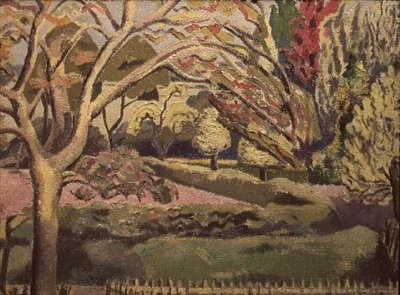 Weiße Blattgärten von Paul Nash