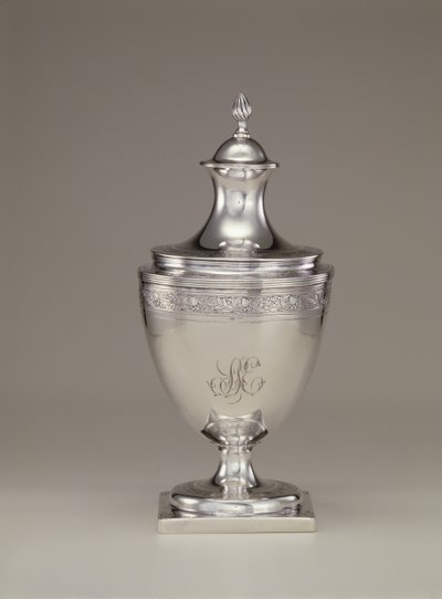 Zuckerschale mit Deckel (ca. 1795) von Paul Revere