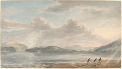 Die steigende Flut bei Briton Ferry von Paul Sandby