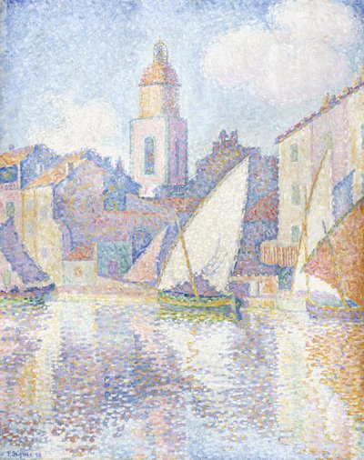 Glockenturm in Saint Tropez, 1896 von Paul Signac