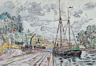 Landschaft bei Pontrieux, 1927 von Paul Signac