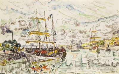 Le Port de Saint-Malo, 1930 von Paul Signac