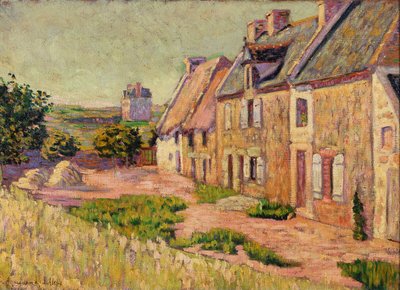 Saint-Briac, Hof in der Ville Hue, 1885 von Paul Signac