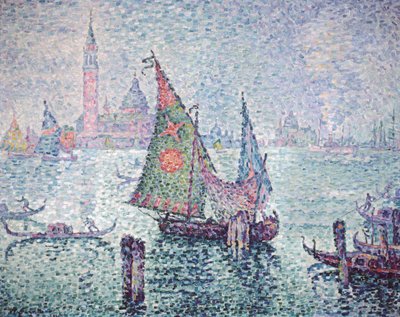 Das grüne Segel, Venedig, 1904 von Paul Signac