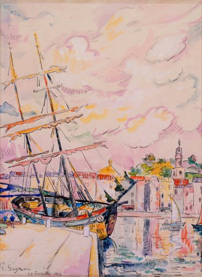 Der Hafen von Saint-Tropez, 1918 von Paul Signac