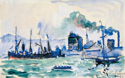 Blick auf den Hafen von Boulogne-sur-Mer von Paul Signac