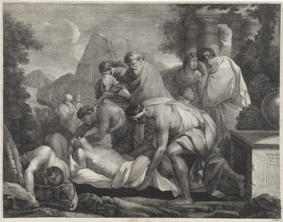 Tobit begräbt die Toten von Paul van Somer (II)